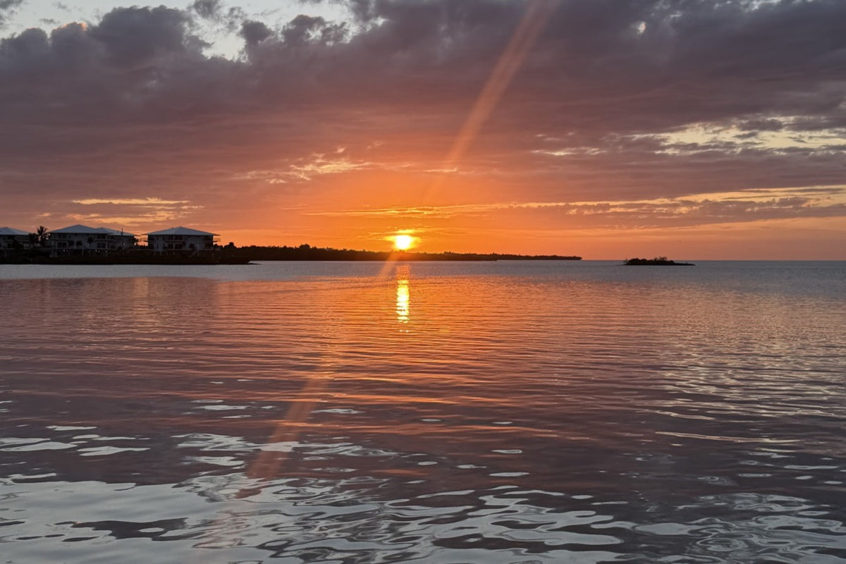 Sunset over the Gulf near Kingsail Resort in Marathon, Florida