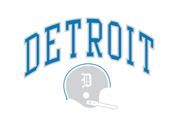 Detroit Football Helmet