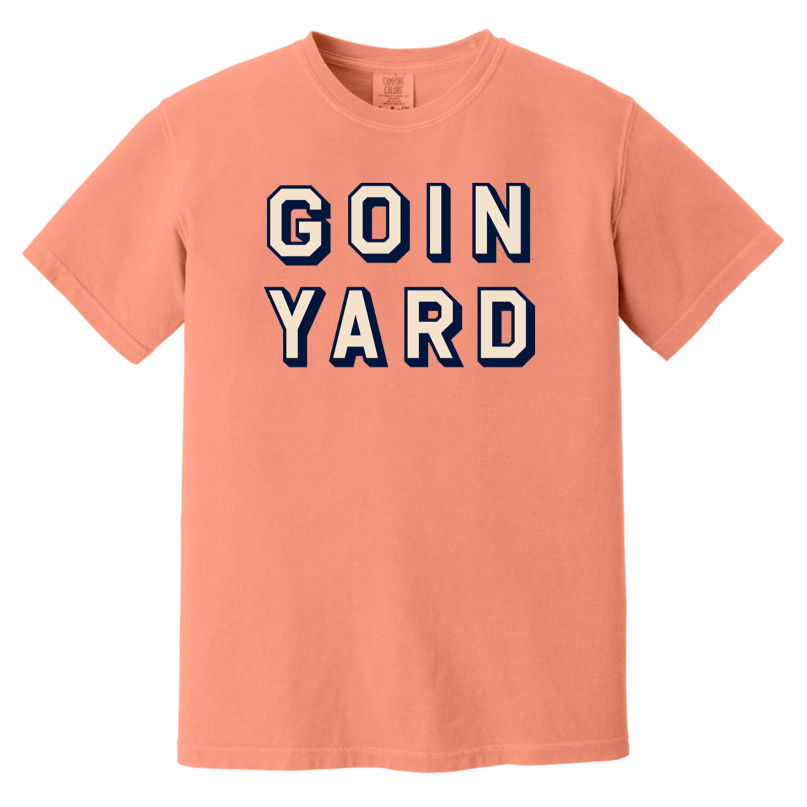 Goin Yard - Ivory + Navy Vintage Washed T-Shirt