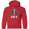 8bit Det Octopus - White Kids Unisex Classic Hoodie