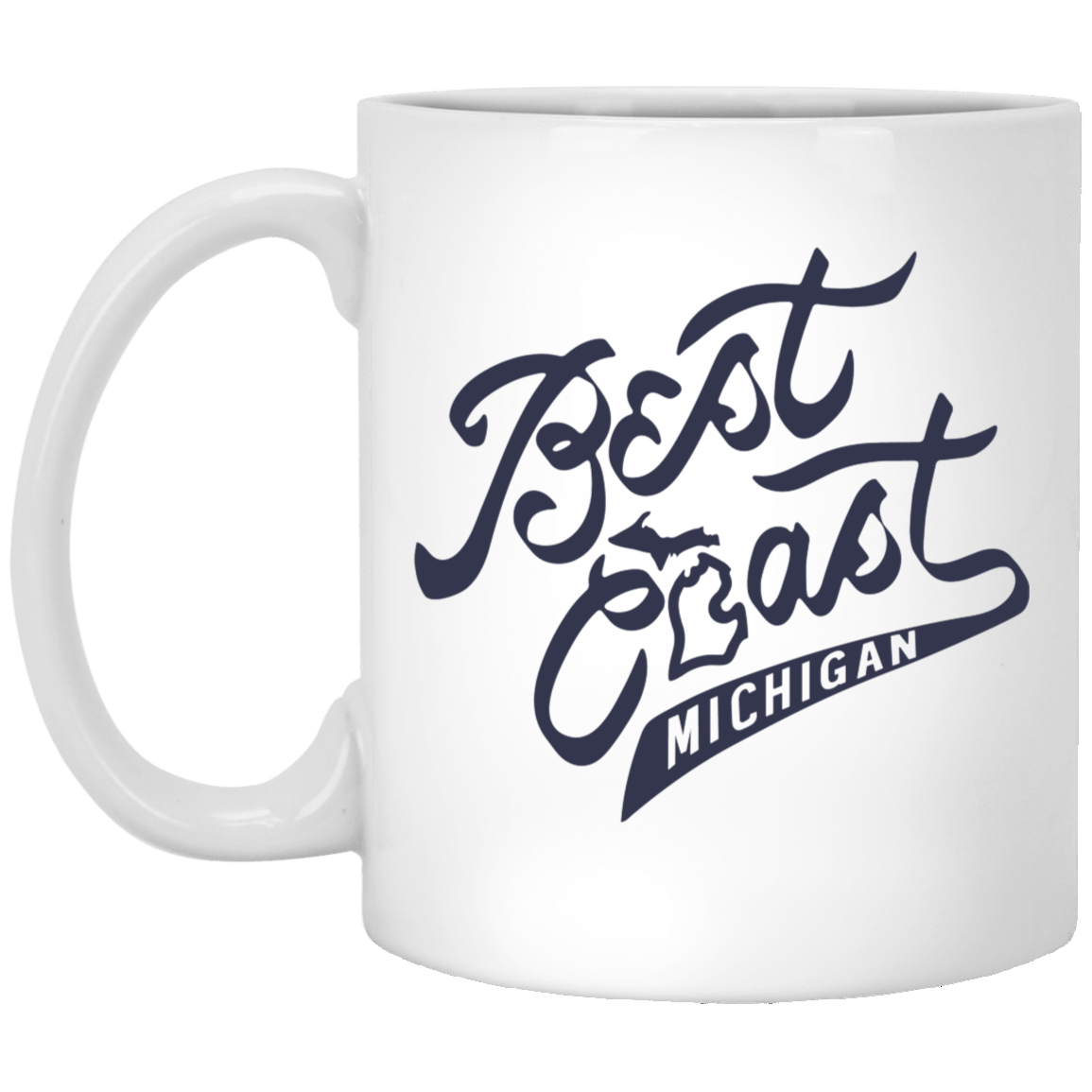 Best Coast - Navy White Mug