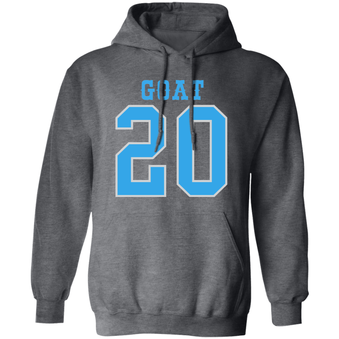 Detroit Football Number 20 - Light Blue + Silver Classic Unisex Hoodie