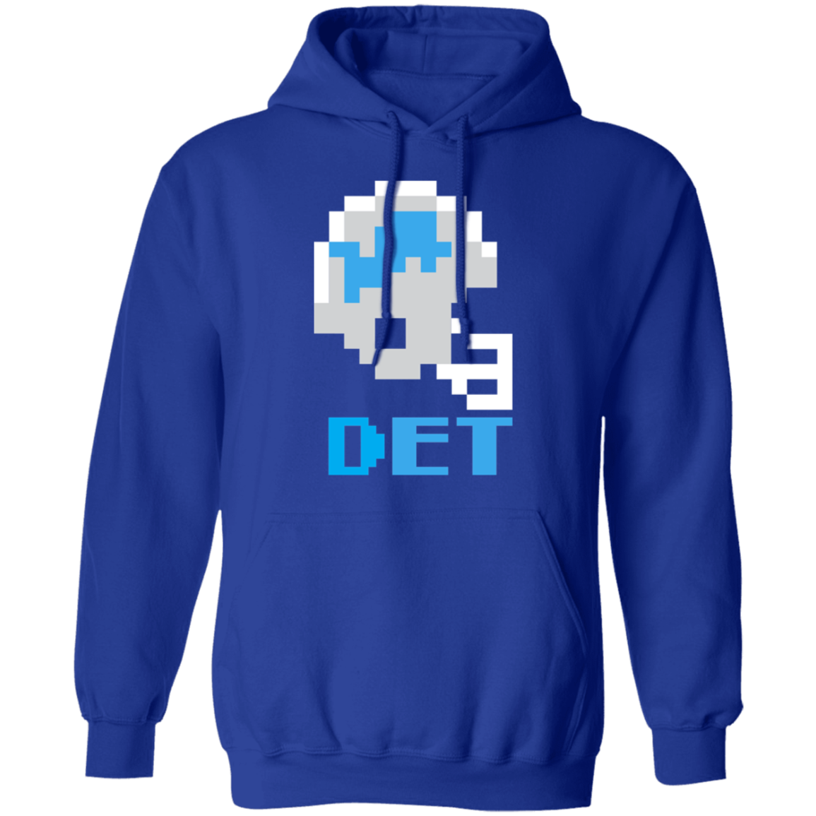Detroit Football 8bit - Vintage Classic Unisex Hoodie