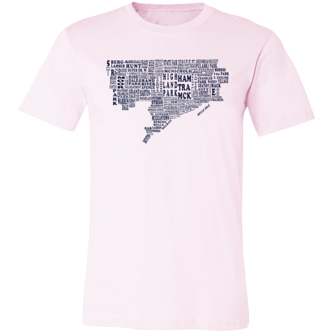 Detroit City Limits - Navy Unisex Classic T-Shirt