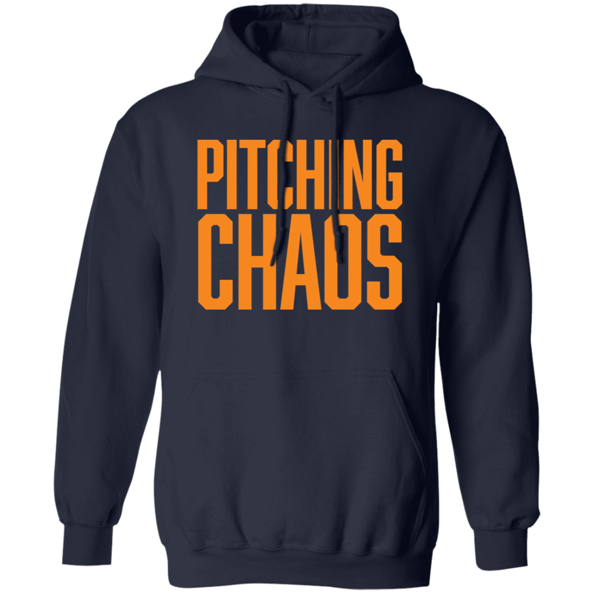 Pitching Chaos - Orange Unisex Pullover Hoodie