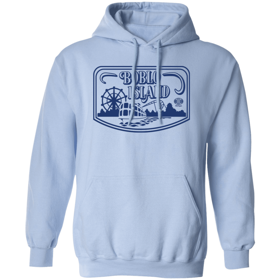 Boblo Island Logo - Blue Unisex Classic Hoodie
