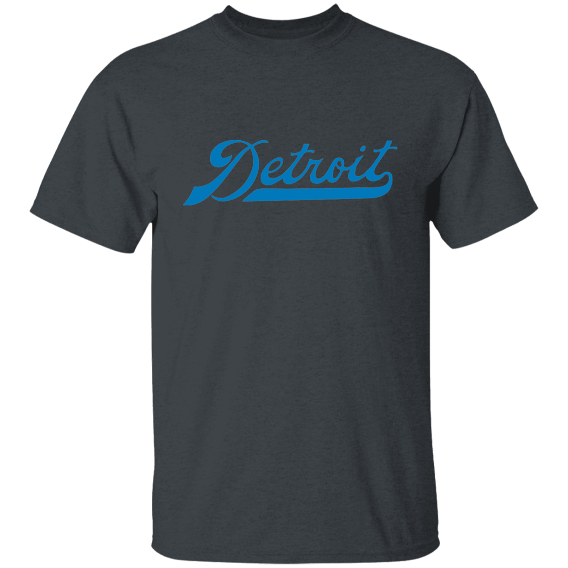 Detroit Football Script - Blue Kids Unisex Classic T-Shirt