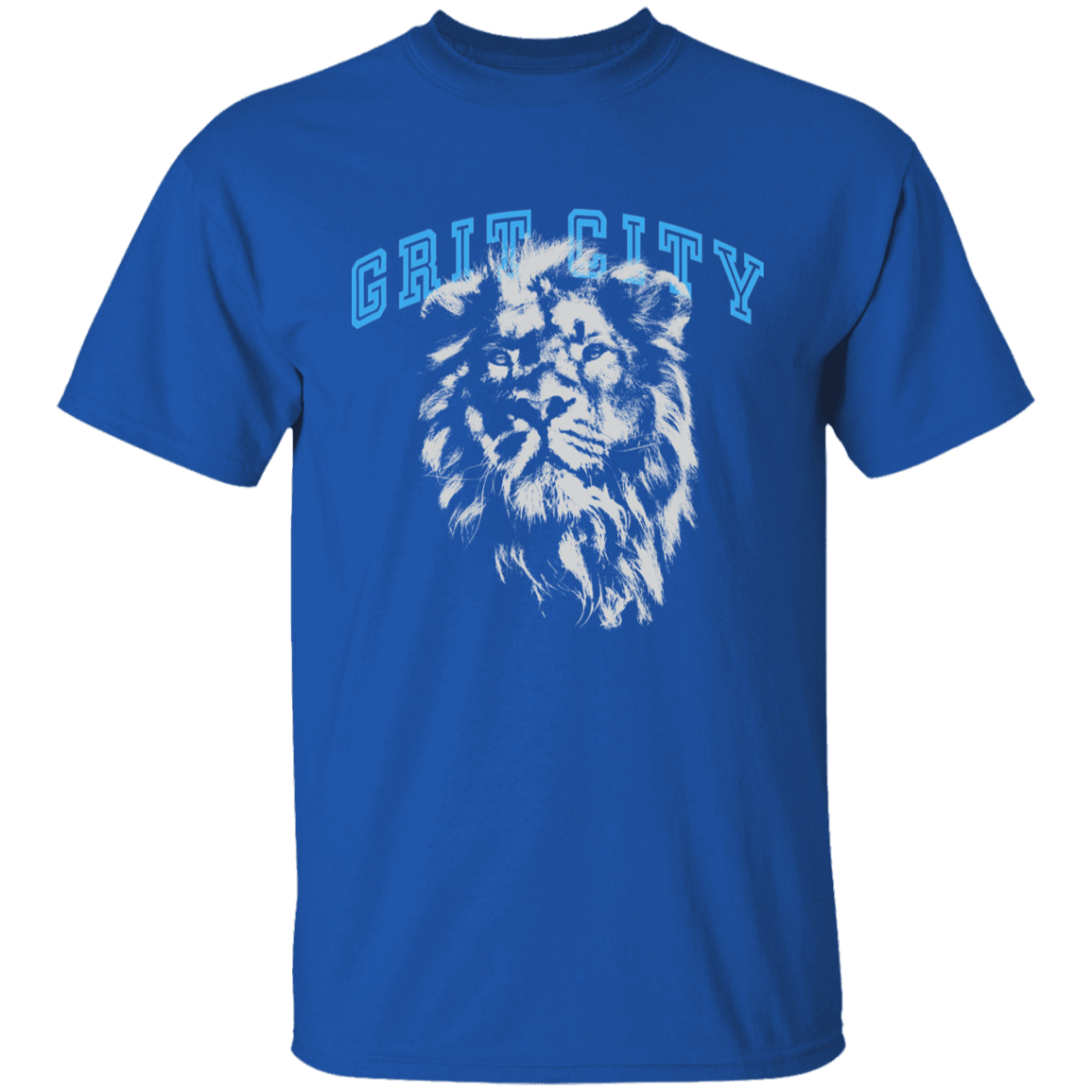 Grit City - Silver + Light Blue Kids Unisex Classic T-Shirt