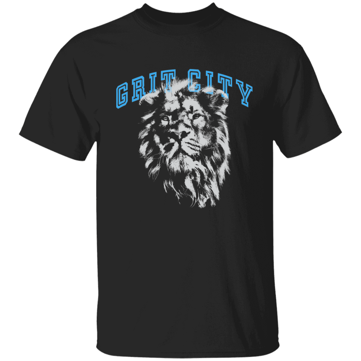 Grit City - Silver + Light Blue Kids Unisex Classic T-Shirt