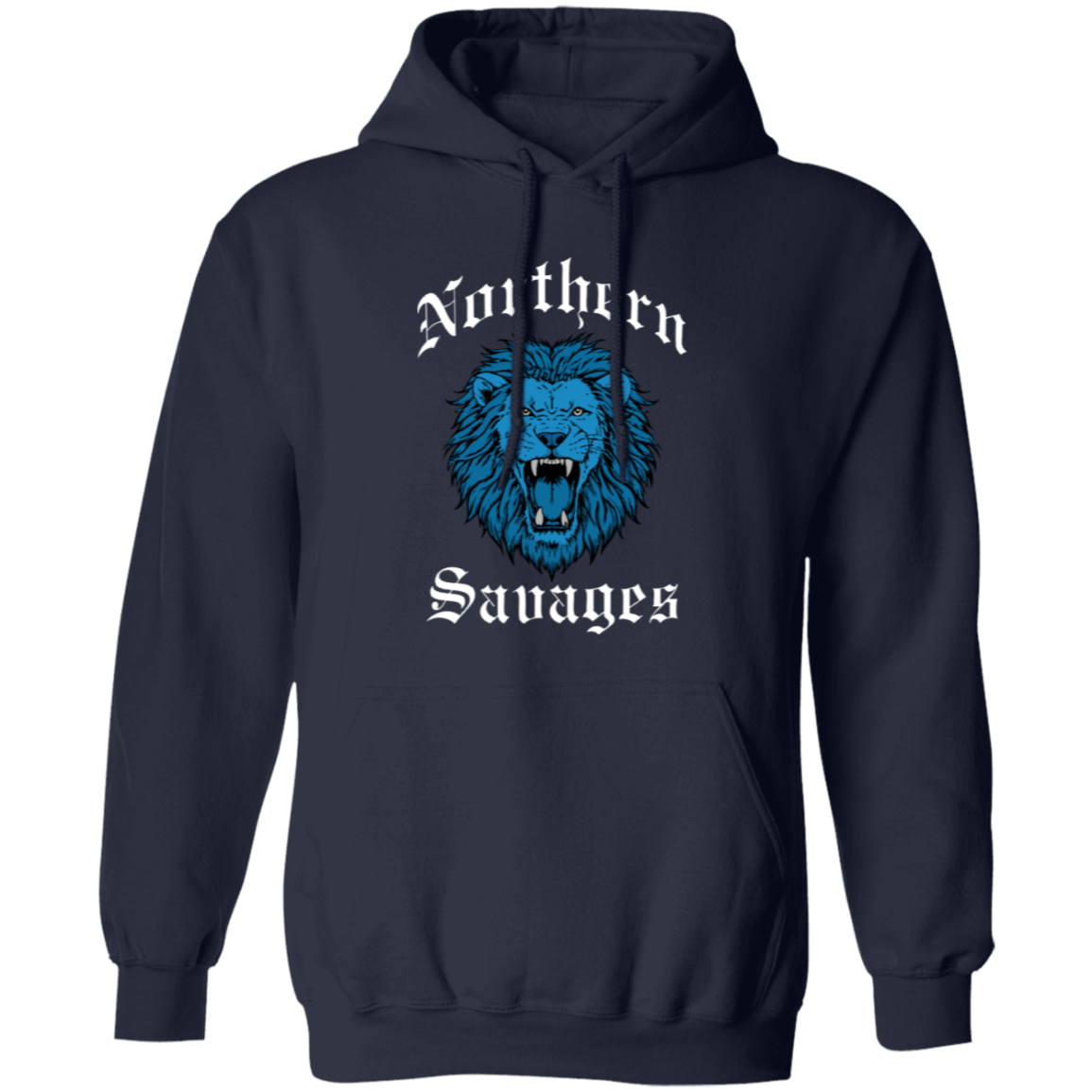Northern Savages - Honolulu Blue + White Classic Unisex Hoodie