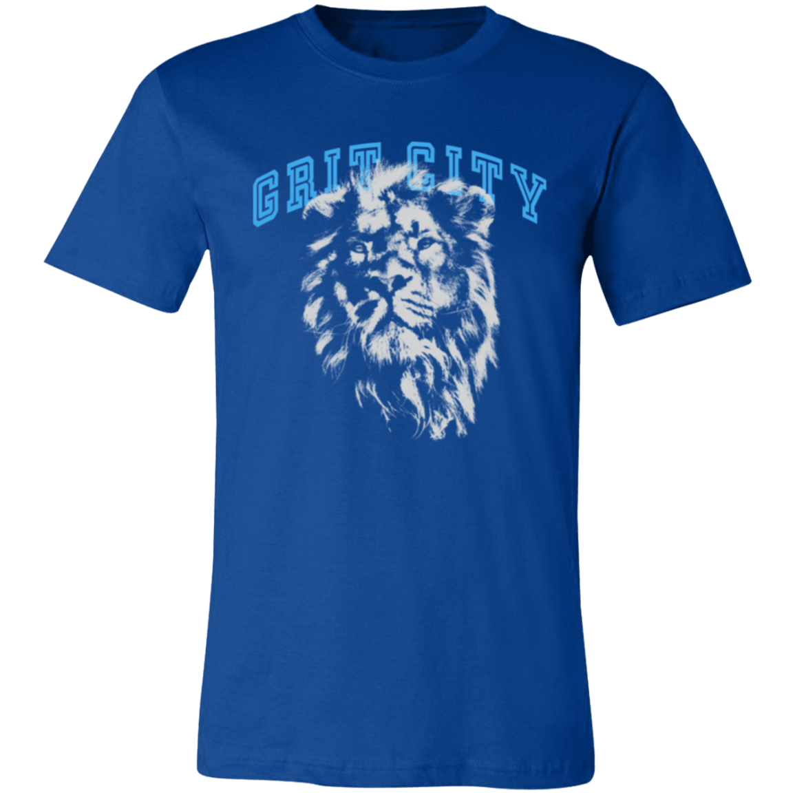 Grit City - Silver + Light Blue Unisex Classic T-Shirt