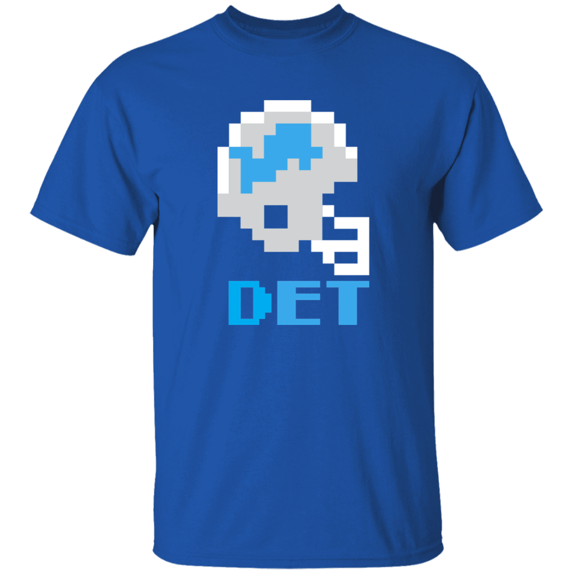Detroit Football 8bit - Vintage Kids Unisex Classic T-Shirt