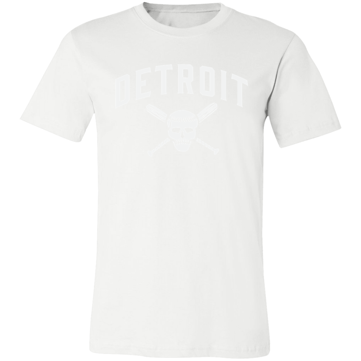 Detroit Skull and Crossbones - White Unisex Classic T-Shirt