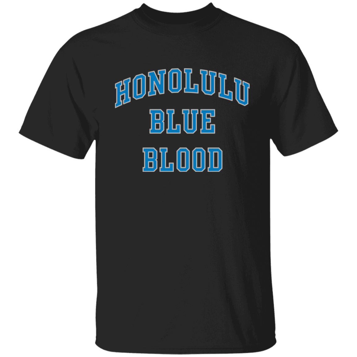 Honolulu Blue Blood - Blue + Silver Kids Unisex Classic T-Shirt