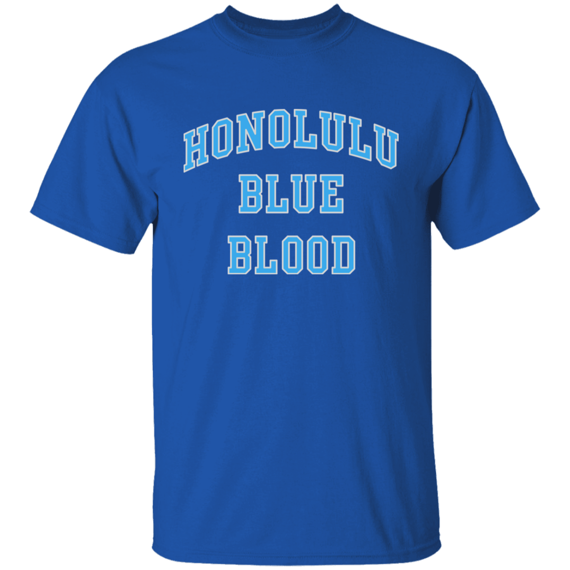 Honolulu Blue Blood - Light Blue + Silver Kids Unisex Classic T-Shirt