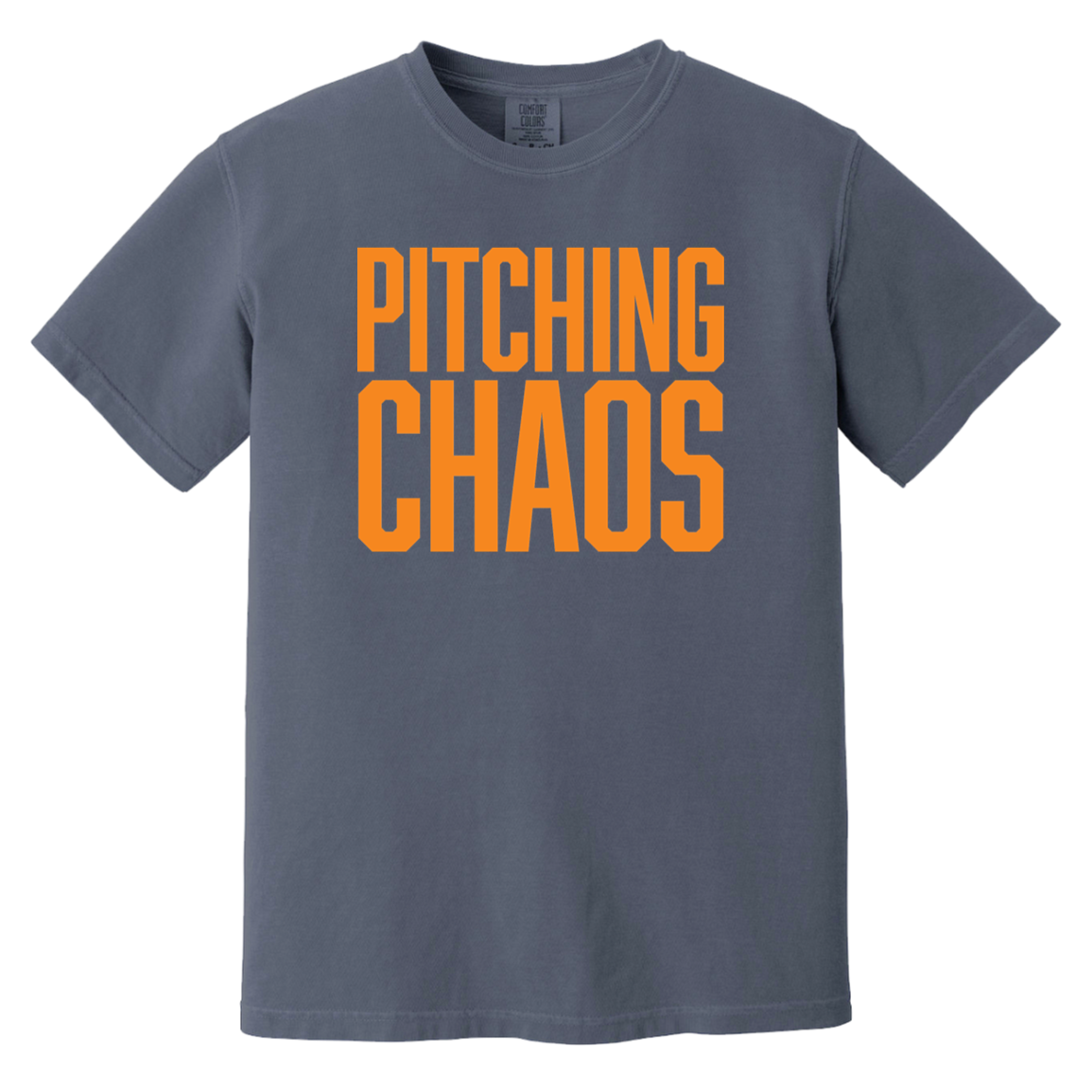 Pitching Chaos - Orange Vintage Washed T-Shirt