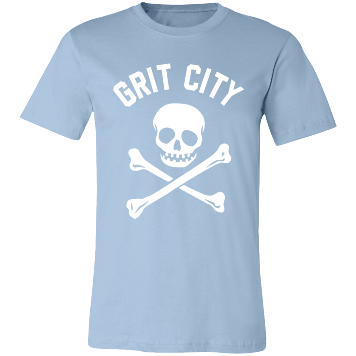 Grit City Cross Bones - White Unisex Classic T-Shirt