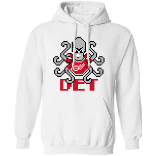 8bit Det Octopus - Red Classic Unisex Hoodie