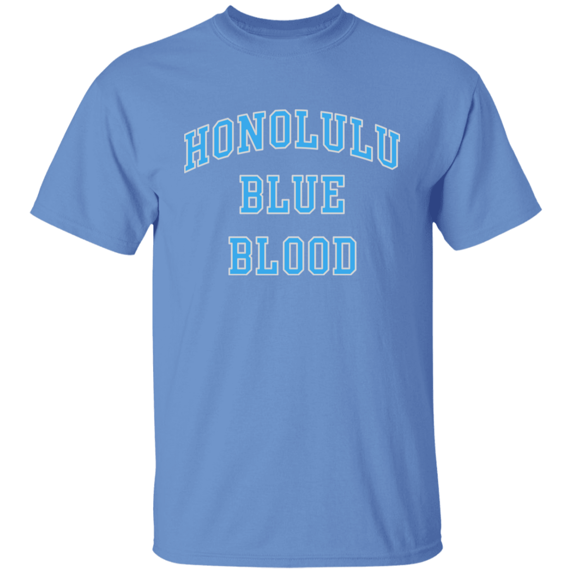 Honolulu Blue Blood - Light Blue + Silver Kids Unisex Classic T-Shirt
