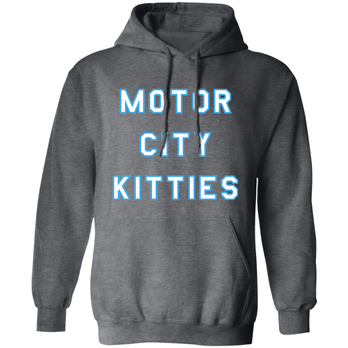 Motor City Kitties - White + Light Blue Classic Unisex Hoodie