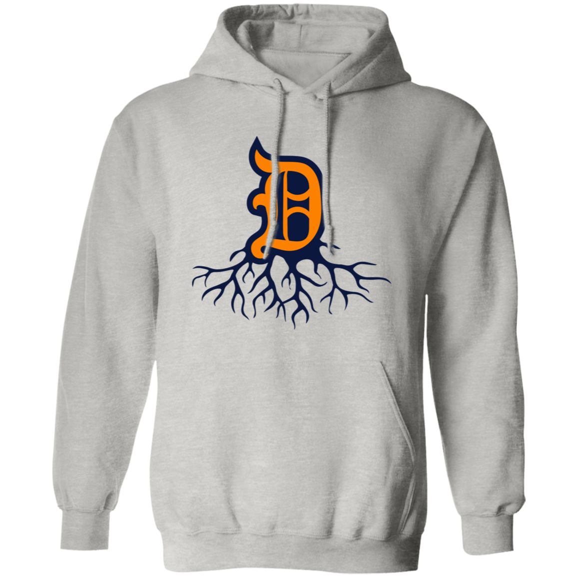 Detroit Roots - Orange + Navy Unisex Classic Hoodie