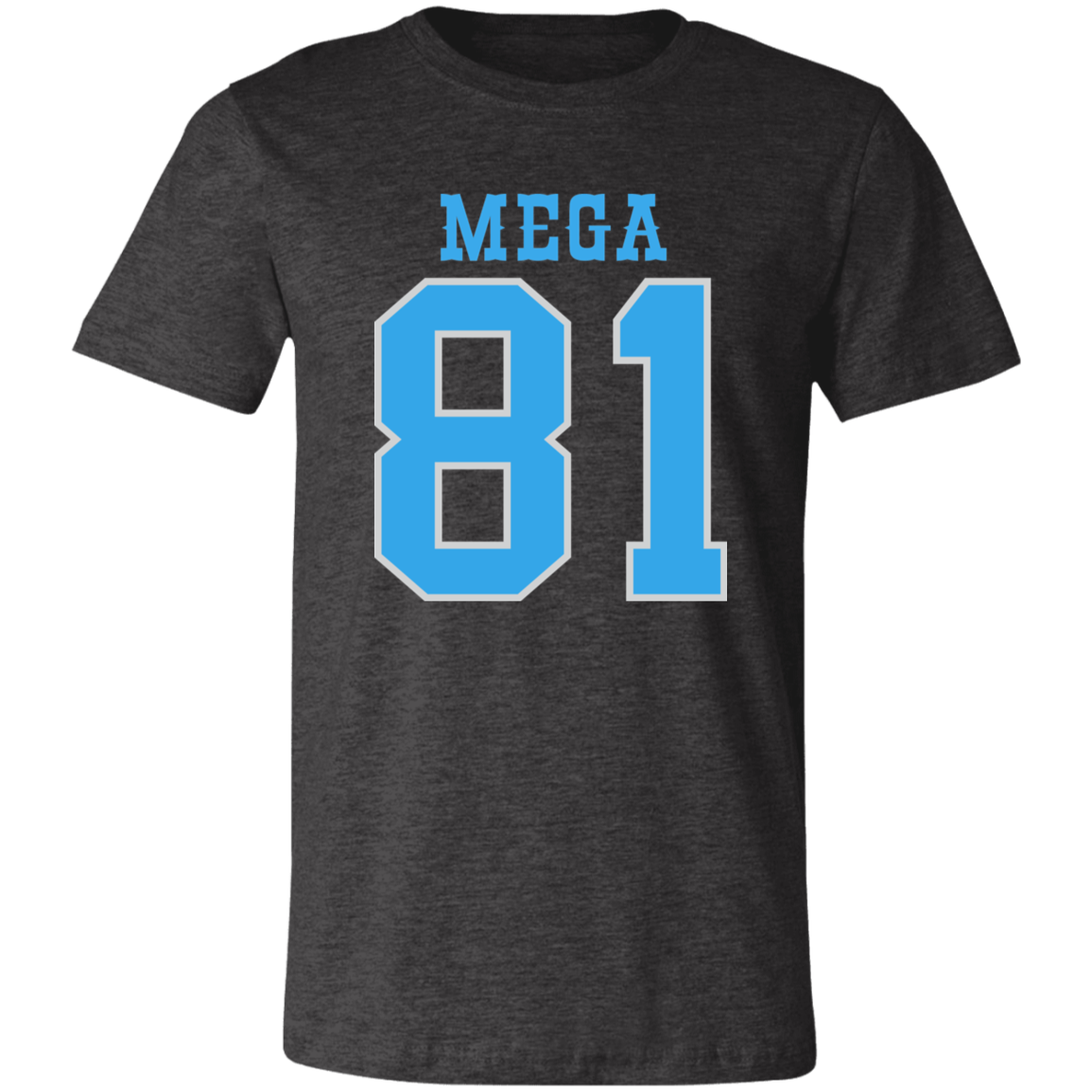 Detroit Football Number 81 - Light Blue + Silver Unisex Classic T-Shirt