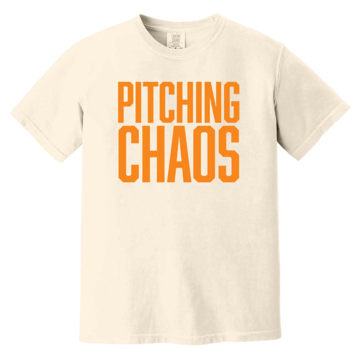 Pitching Chaos - Orange Vintage Washed T-Shirt