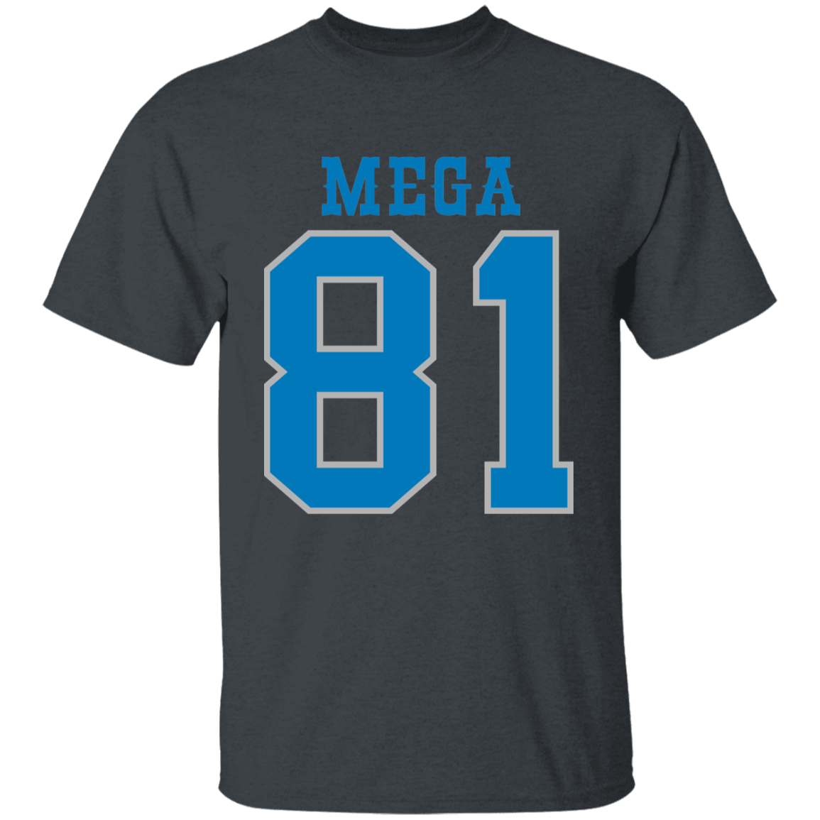 Detroit Football Number 81 - Dark Blue + Silver Kids Unisex Classic T-Shirt