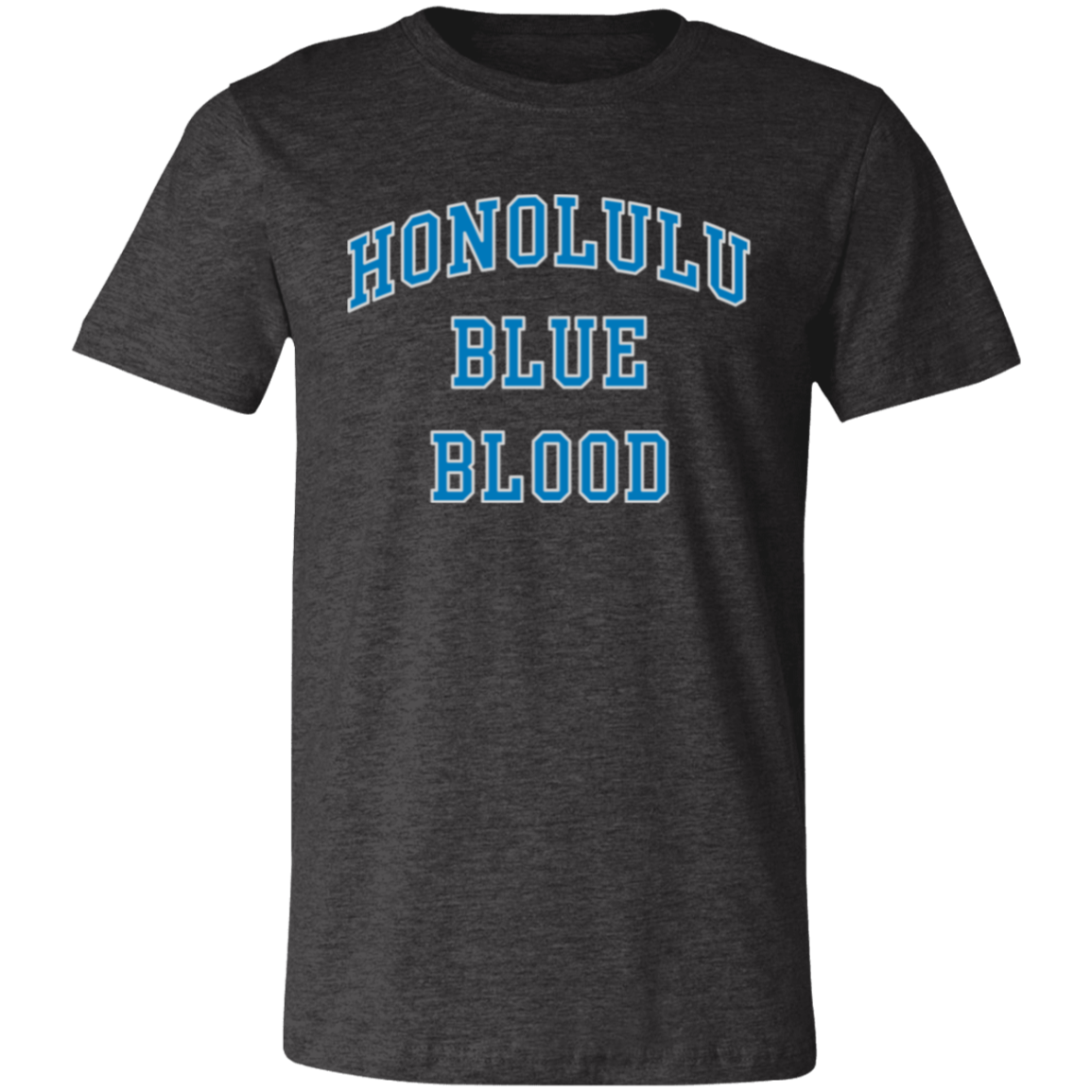 Honolulu Blue Blood - Blue + Light Silver Unisex Classic T-Shirt