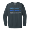 Detroit Chant - Blue + Grey Vintage Wash Crewneck Sweatshirt