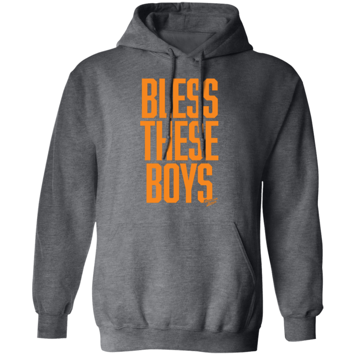 Bless These Boys - Block Font - Orange Unisex Pullover Hoodie
