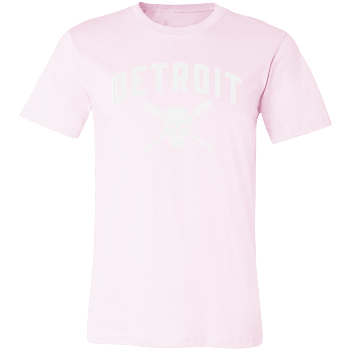 Detroit Skull and Crossbones - White Unisex Classic T-Shirt