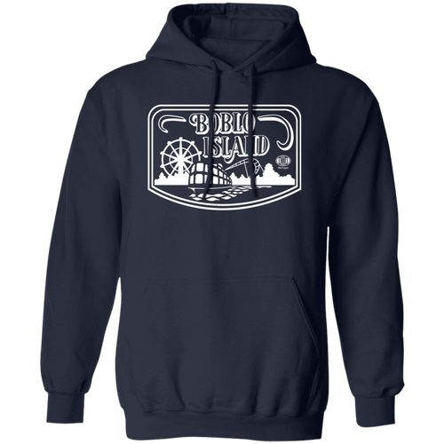 Boblo Island Logo - White Unisex Classic Hoodie