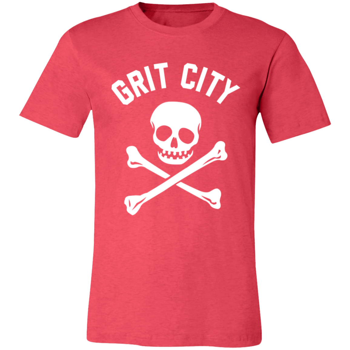 Grit City Cross Bones - White Unisex Classic T-Shirt