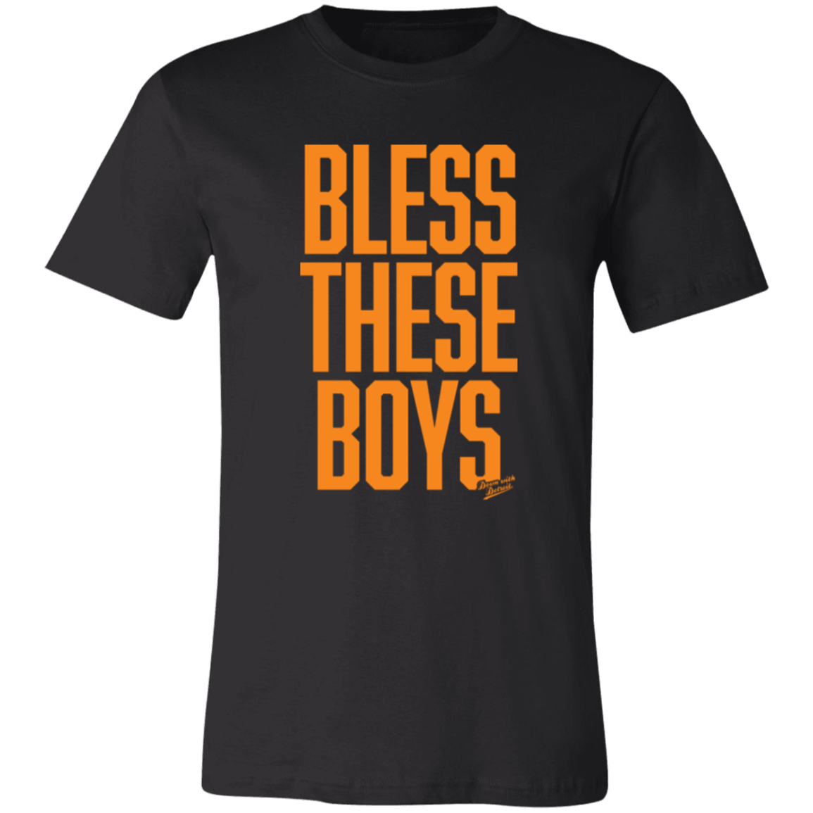 Bless These Boys - Block Font - Orange Unisex Classic T-Shirt