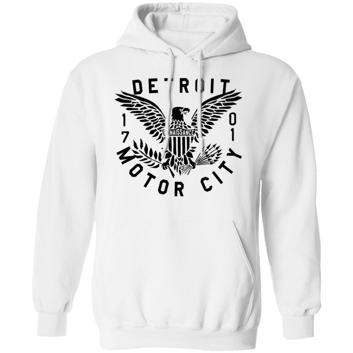 Detroit Eagle - Black Unisex Classic Hoodie