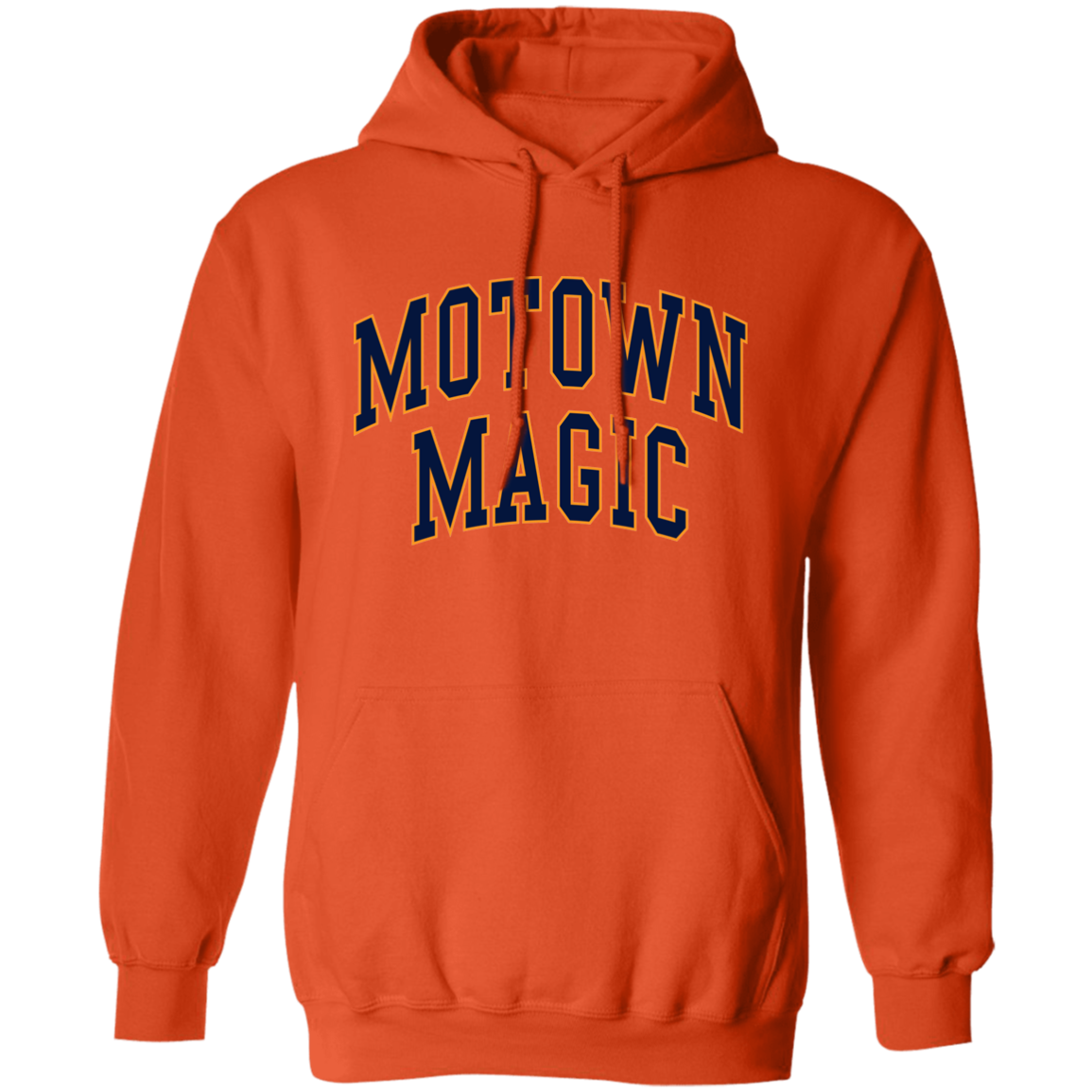 Motown Magic - Navy Orange Unisex Pullover Hoodie