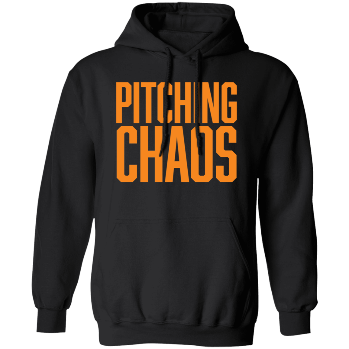Pitching Chaos - Orange Unisex Pullover Hoodie