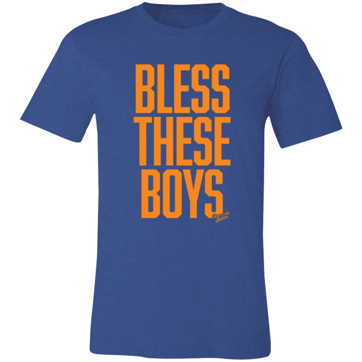 Bless These Boys - Block Font - Orange Unisex Classic T-Shirt