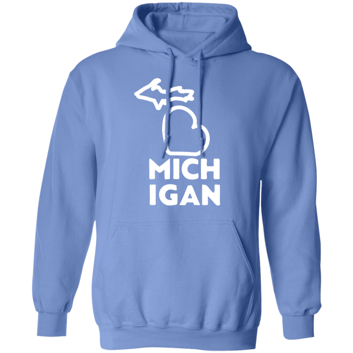 Love Michigan - White Unisex Classic Hoodie