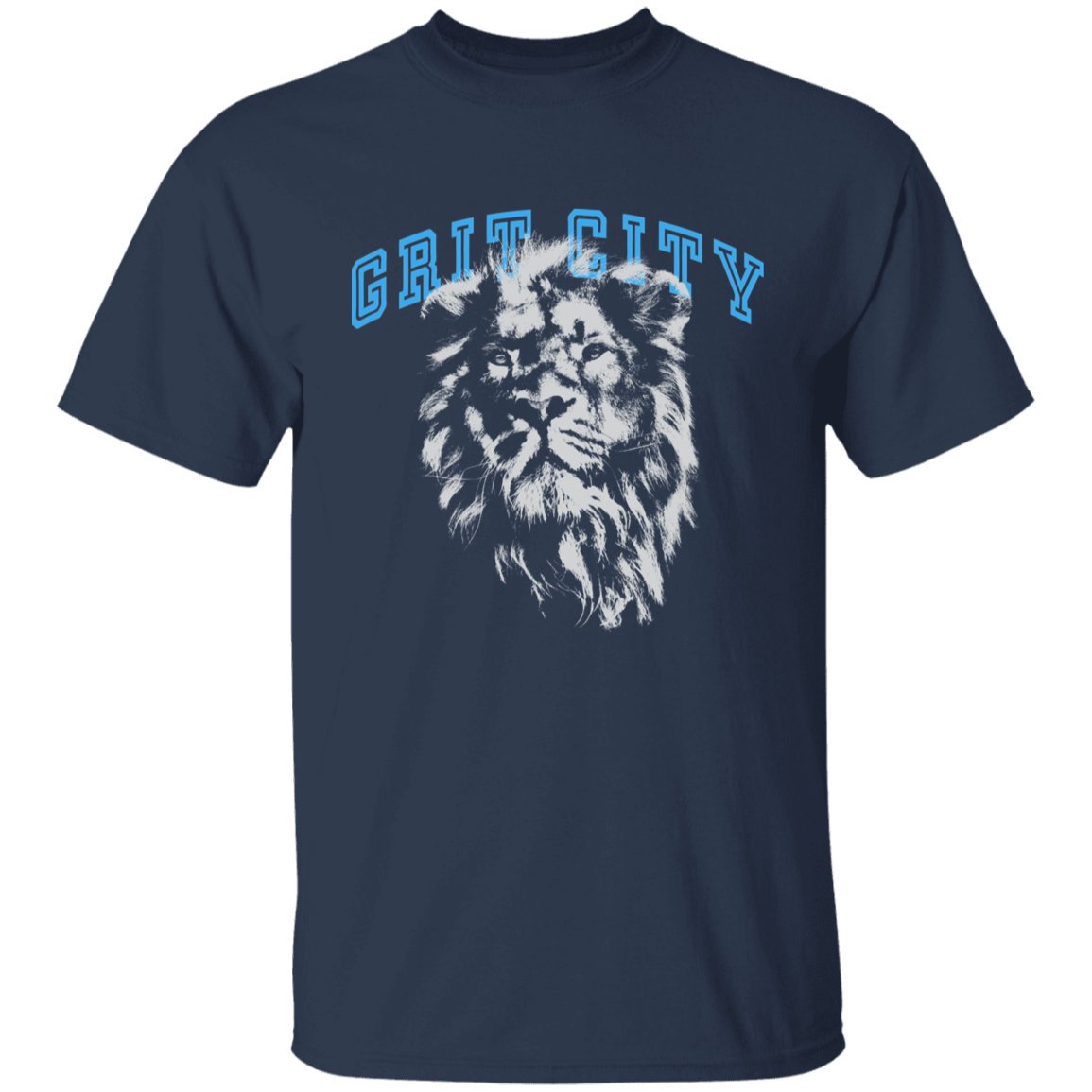 Grit City - Silver + Light Blue Kids Unisex Classic T-Shirt