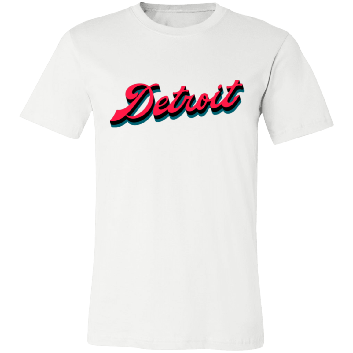 Detroit Basketball  Script - Teal Unisex Classic T-Shirt