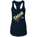 Detroit Original - Green + White Women's Racerback Tank