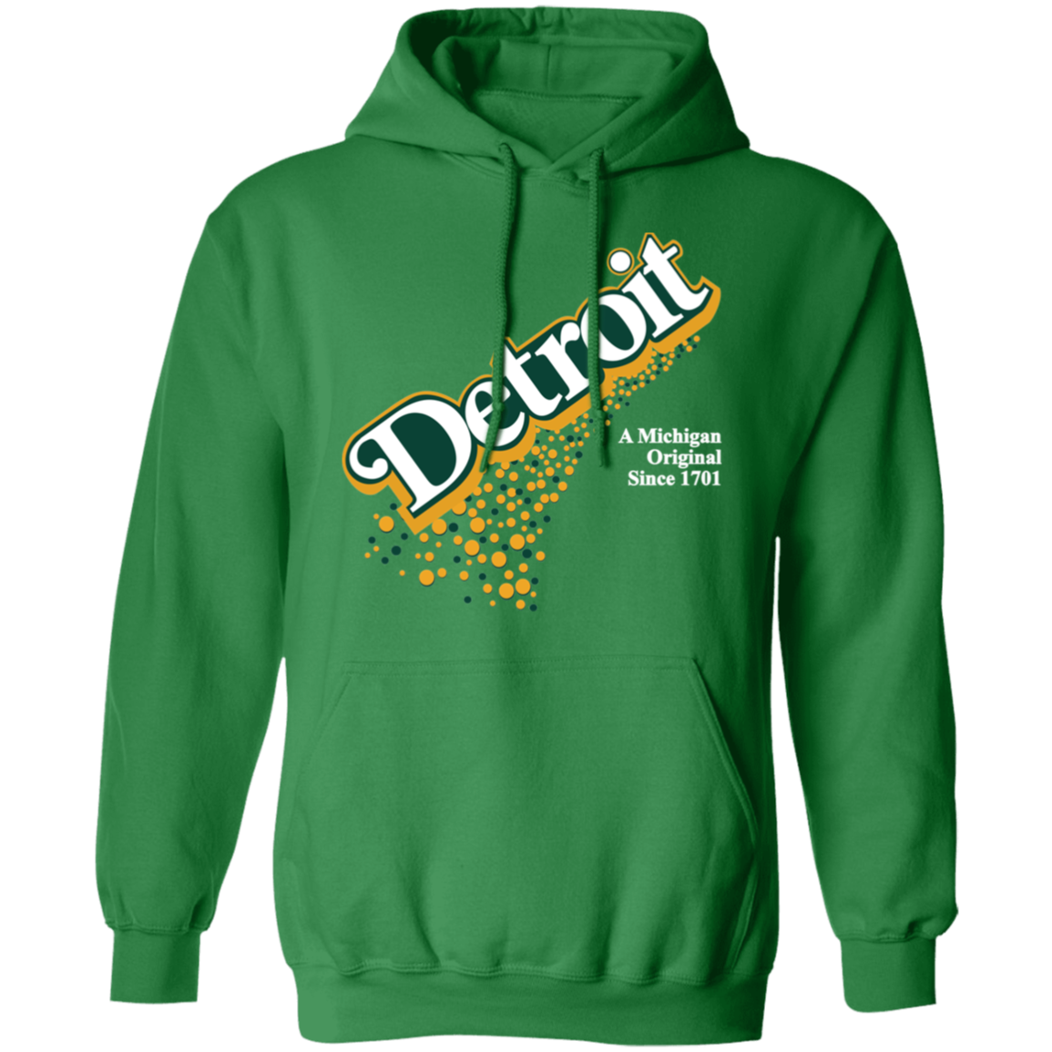 Detroit Original - Green + White Unisex Classic Hoodie