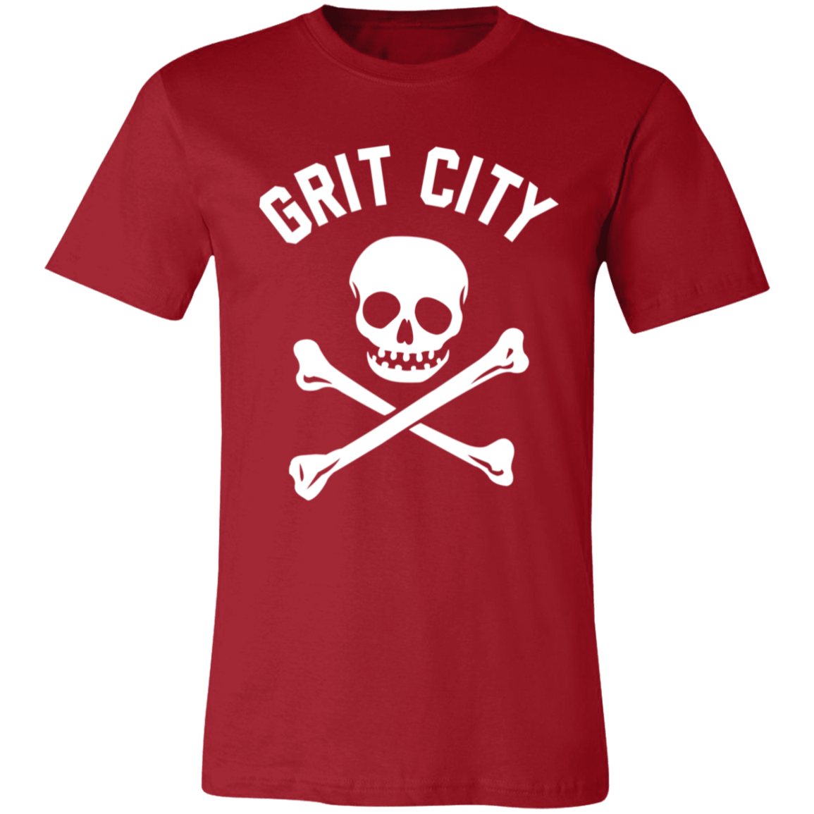 Grit City Cross Bones - White Unisex Classic T-Shirt