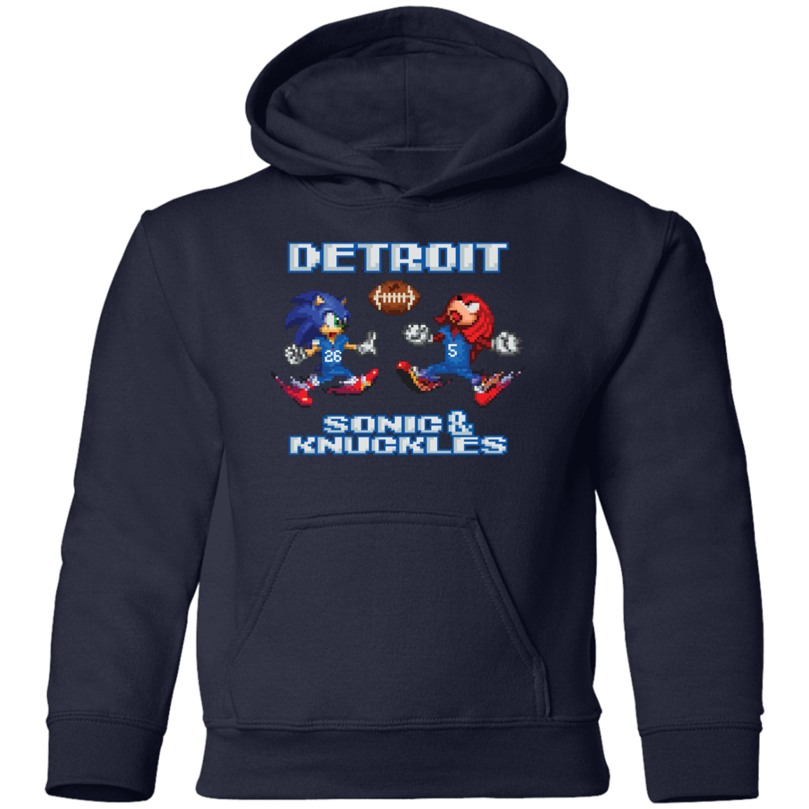 Sonic and Knuckles - Football Kids Unisex Classic Hoodie
