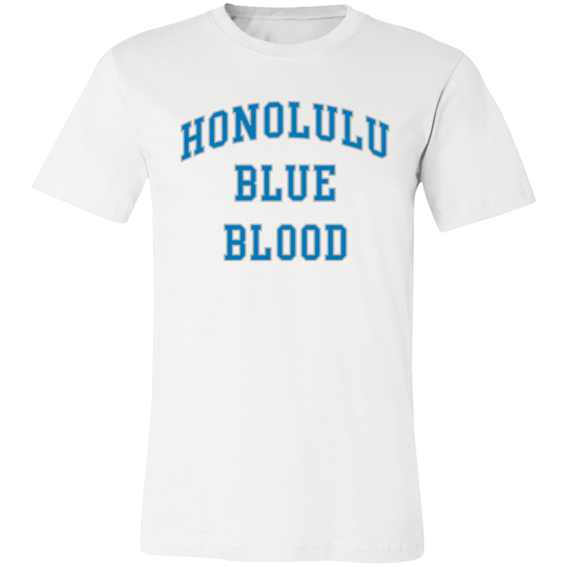 Honolulu Blue Blood - Blue + Silver Unisex Classic T-Shirt