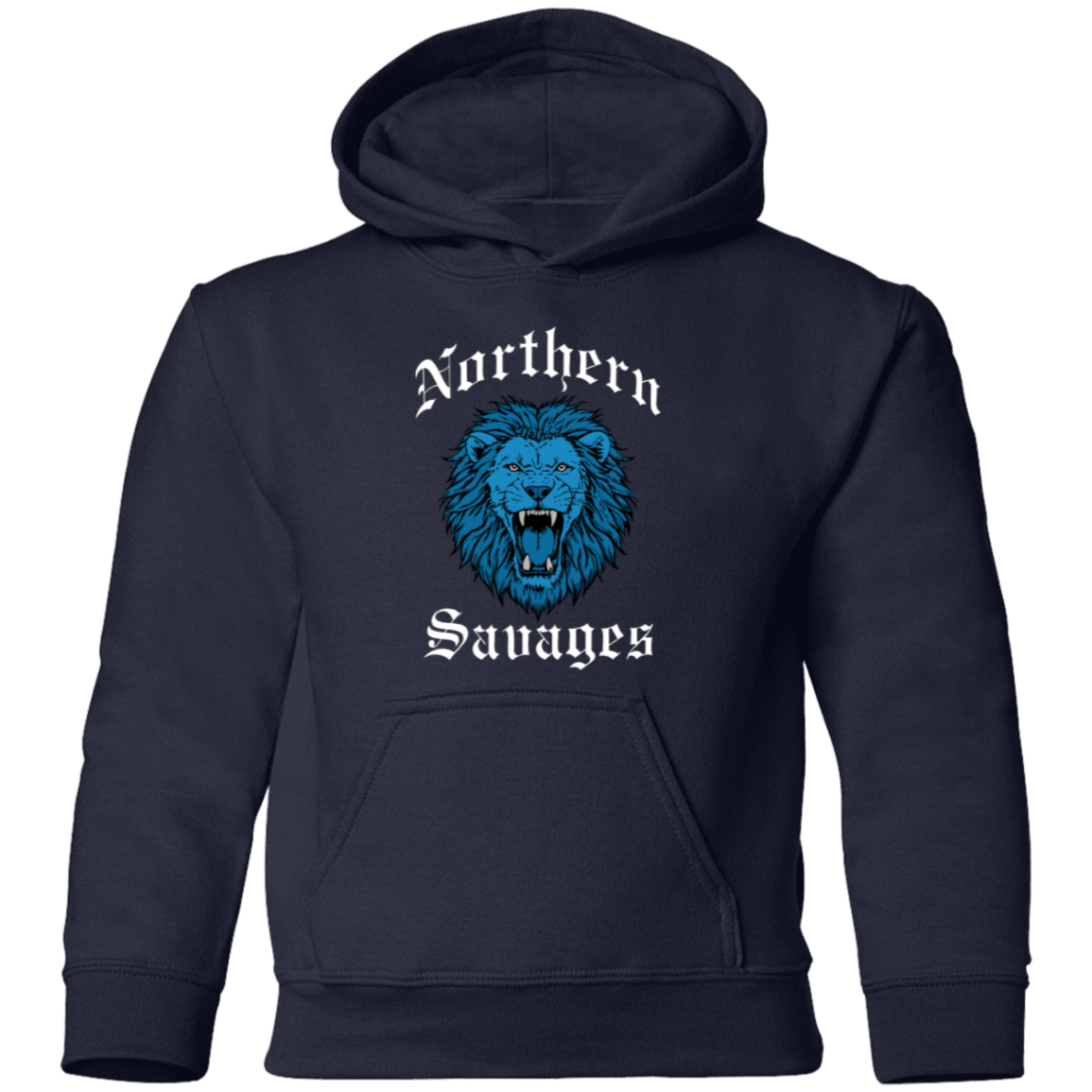 Northern Savages - Honolulu Blue + White Kids Unisex Classic Hoodie