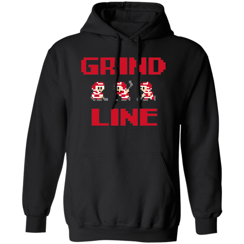 8bit Grind Line - Red Classic Unisex Hoodie