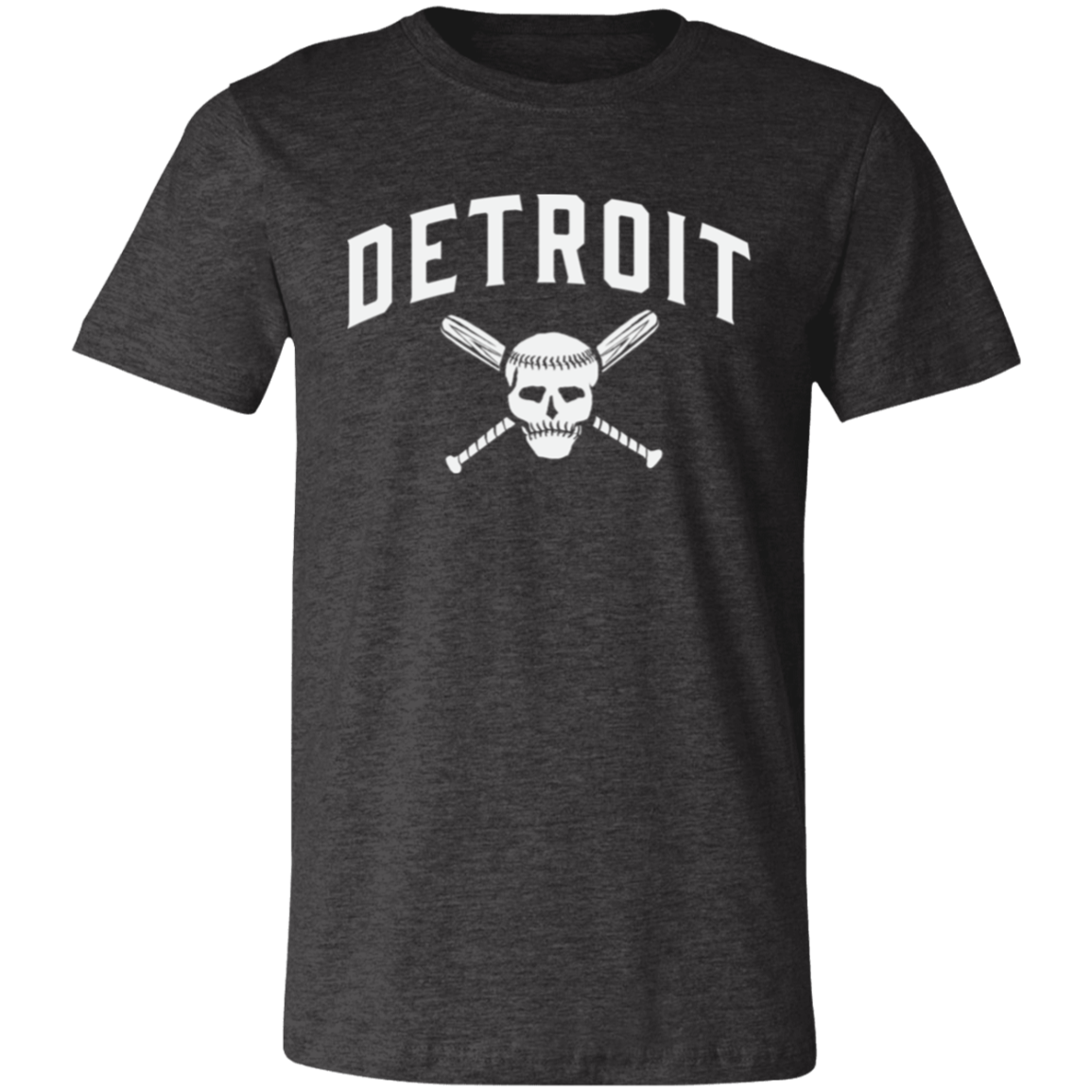 Detroit Skull and Crossbones - White Unisex Classic T-Shirt